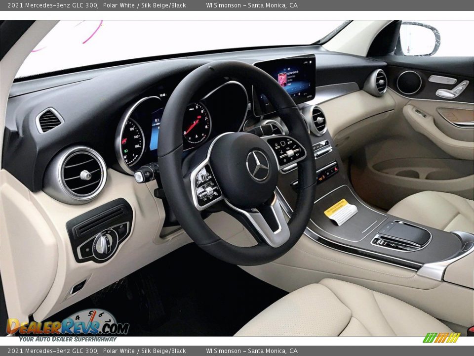 2021 Mercedes-Benz GLC 300 Polar White / Silk Beige/Black Photo #4