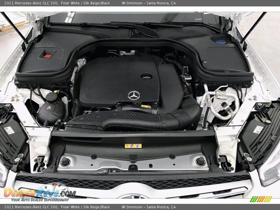 2021 Mercedes-Benz GLC 300 Polar White / Silk Beige/Black Photo #8