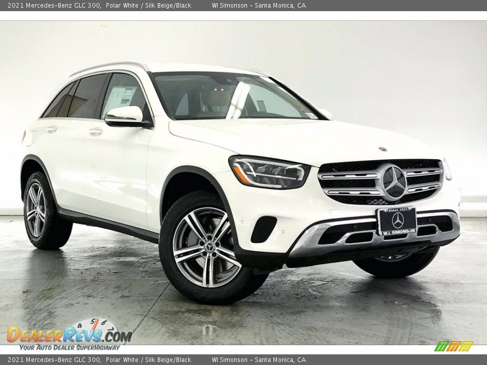 2021 Mercedes-Benz GLC 300 Polar White / Silk Beige/Black Photo #10