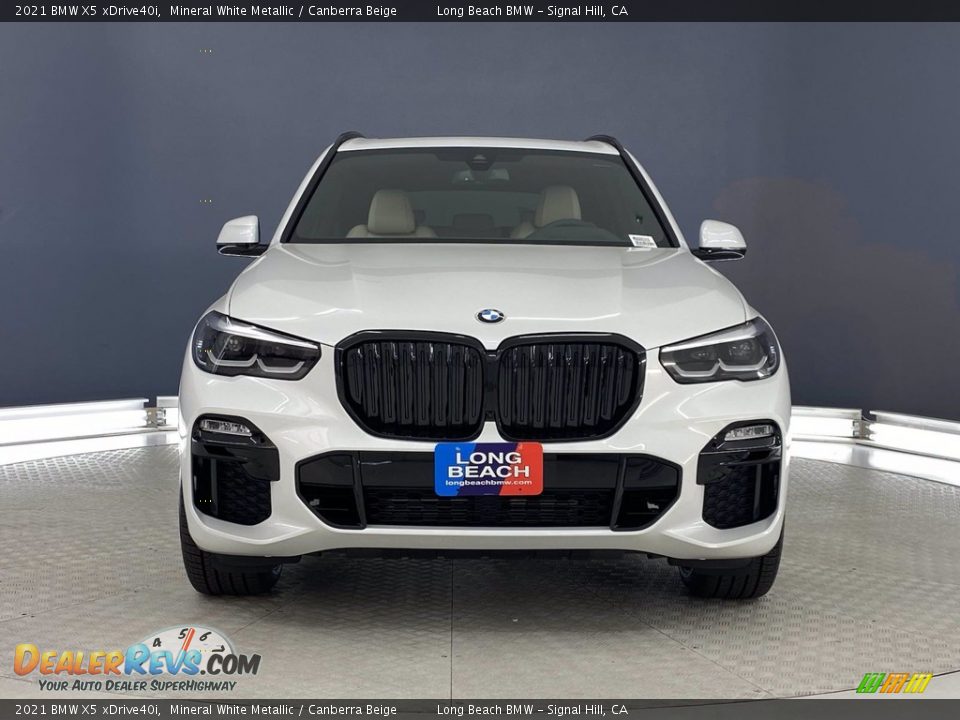 2021 BMW X5 xDrive40i Mineral White Metallic / Canberra Beige Photo #2