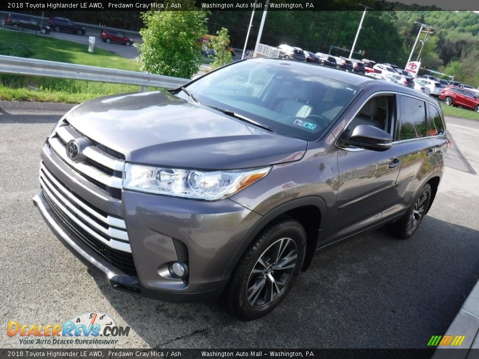 2018 Toyota Highlander LE AWD Predawn Gray Mica / Ash Photo #8