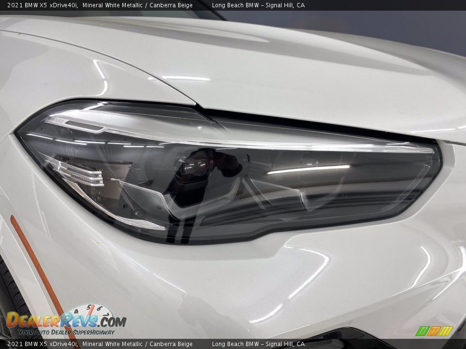 2021 BMW X5 xDrive40i Mineral White Metallic / Canberra Beige Photo #4