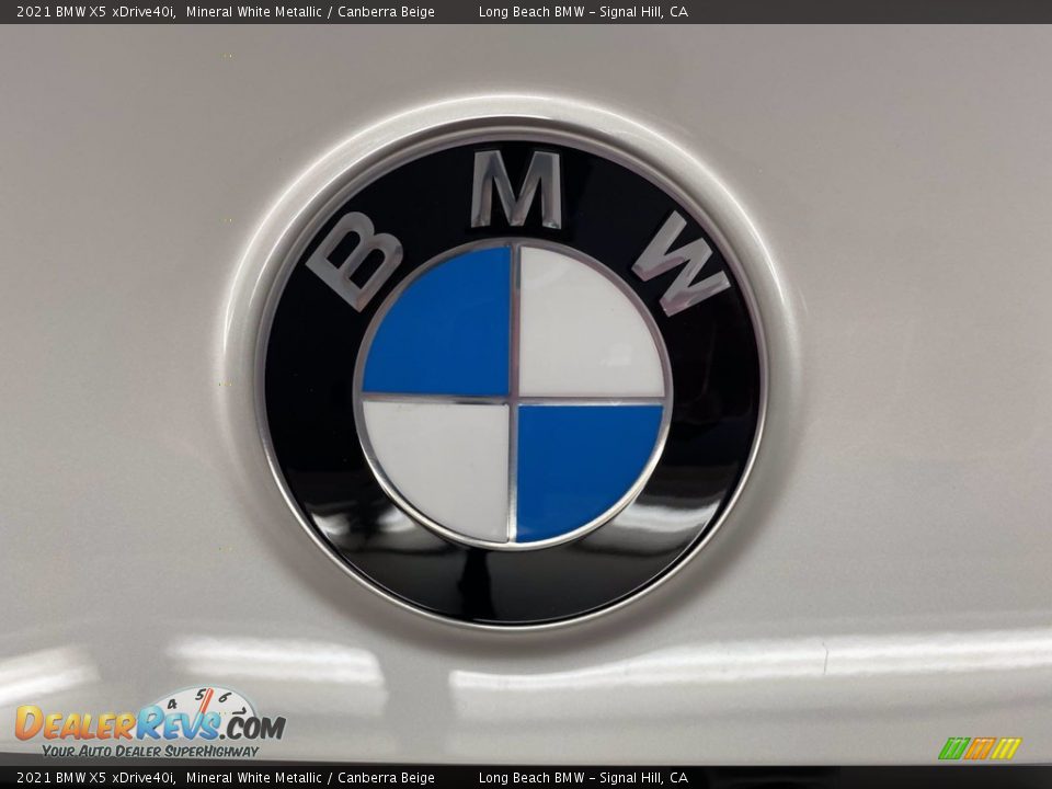 2021 BMW X5 xDrive40i Mineral White Metallic / Canberra Beige Photo #7