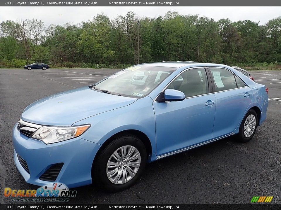 2013 Toyota Camry LE Clearwater Blue Metallic / Ash Photo #1