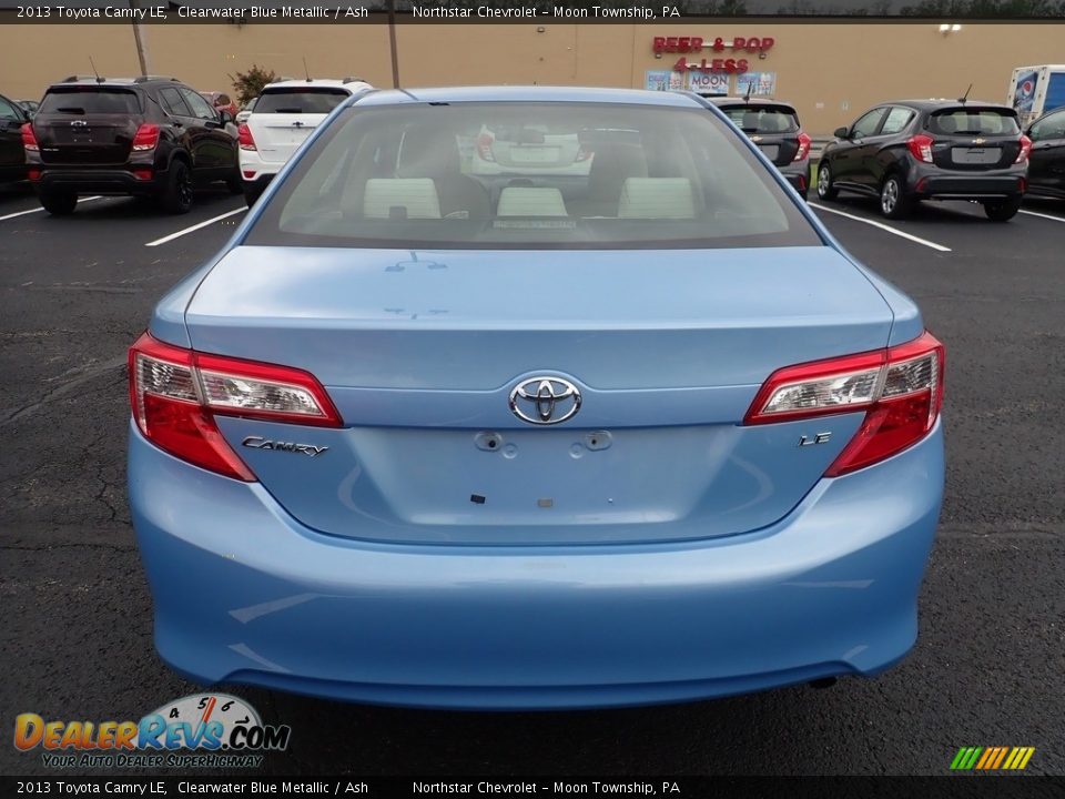 2013 Toyota Camry LE Clearwater Blue Metallic / Ash Photo #3