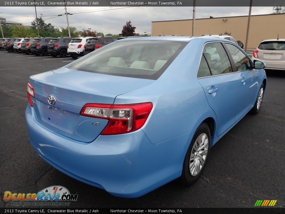 2013 Toyota Camry LE Clearwater Blue Metallic / Ash Photo #4
