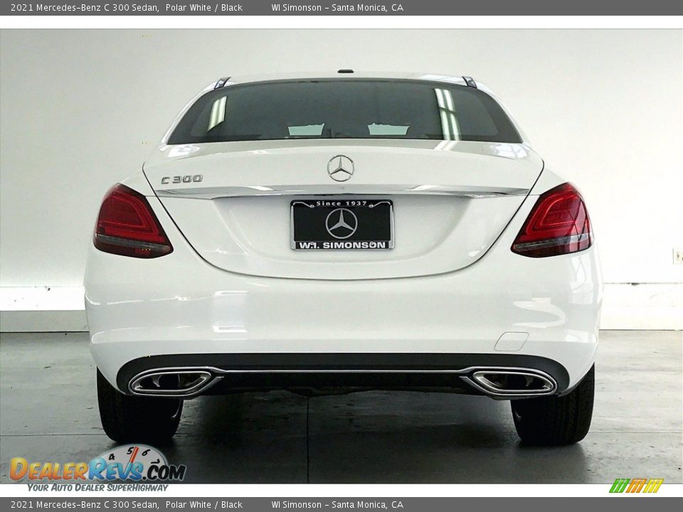 2021 Mercedes-Benz C 300 Sedan Polar White / Black Photo #3