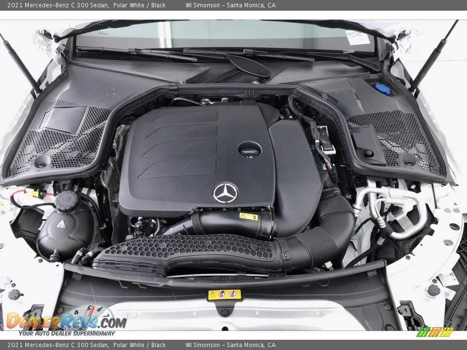 2021 Mercedes-Benz C 300 Sedan Polar White / Black Photo #9