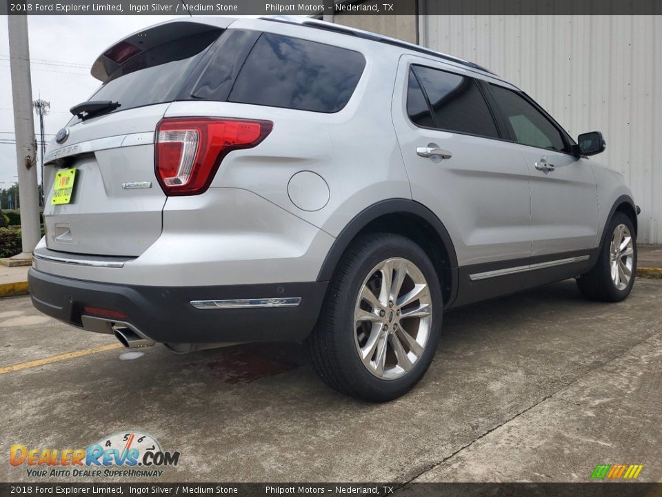 2018 Ford Explorer Limited Ingot Silver / Medium Stone Photo #3