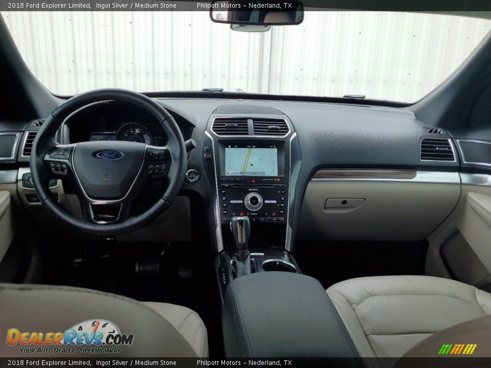 2018 Ford Explorer Limited Ingot Silver / Medium Stone Photo #5