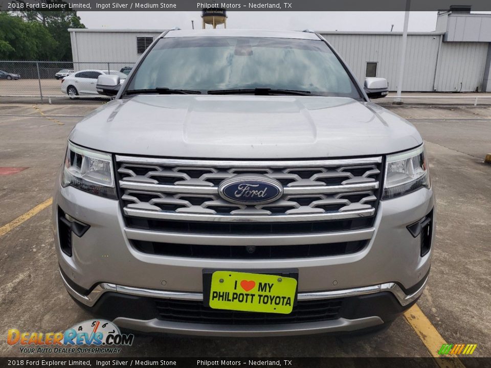 2018 Ford Explorer Limited Ingot Silver / Medium Stone Photo #9