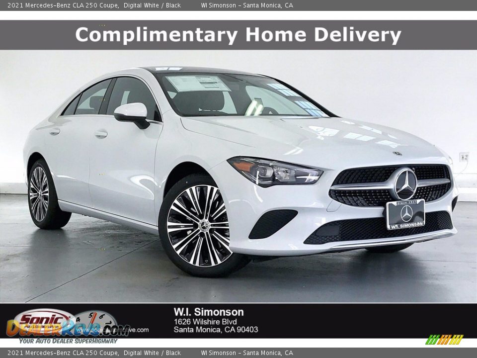 2021 Mercedes-Benz CLA 250 Coupe Digital White / Black Photo #1