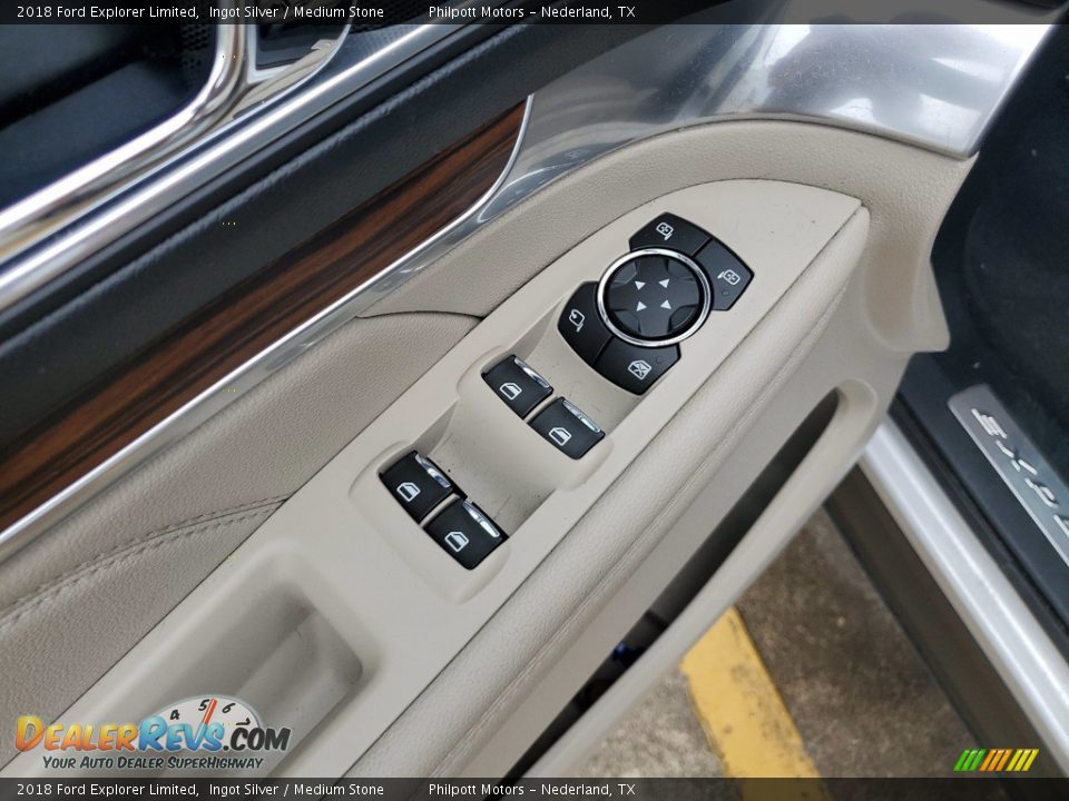2018 Ford Explorer Limited Ingot Silver / Medium Stone Photo #14