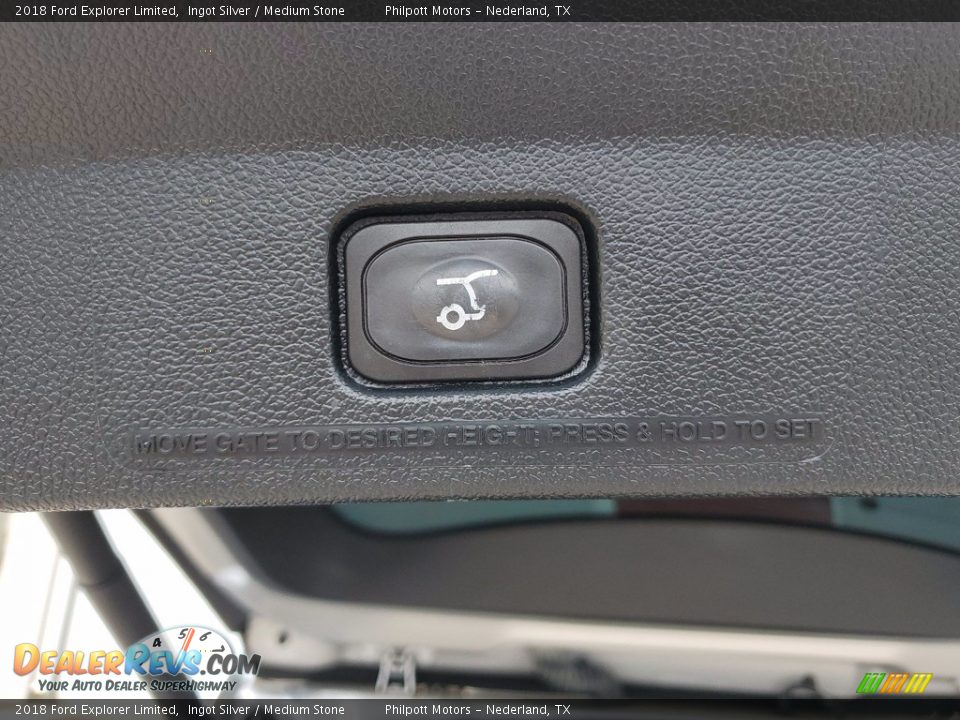 2018 Ford Explorer Limited Ingot Silver / Medium Stone Photo #24