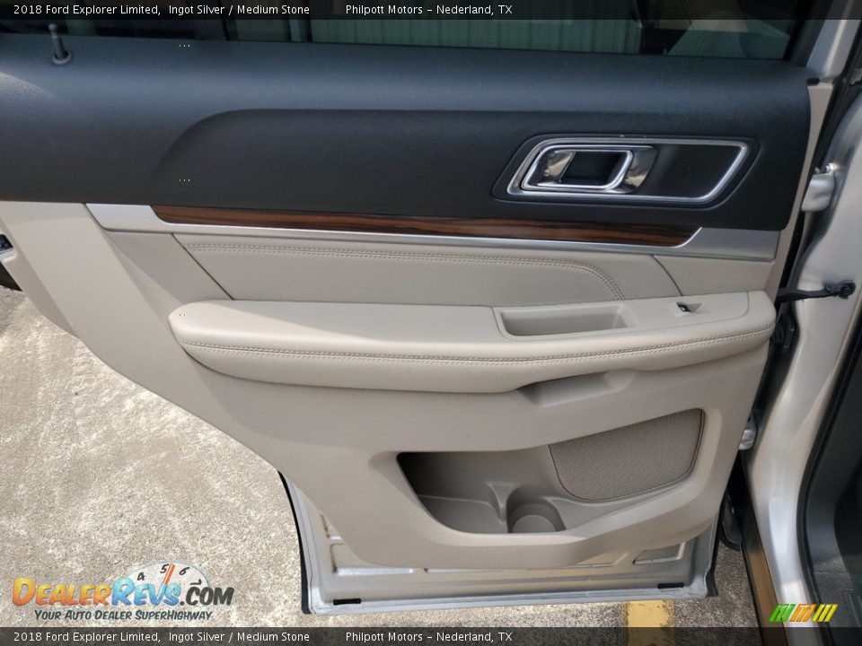 2018 Ford Explorer Limited Ingot Silver / Medium Stone Photo #25