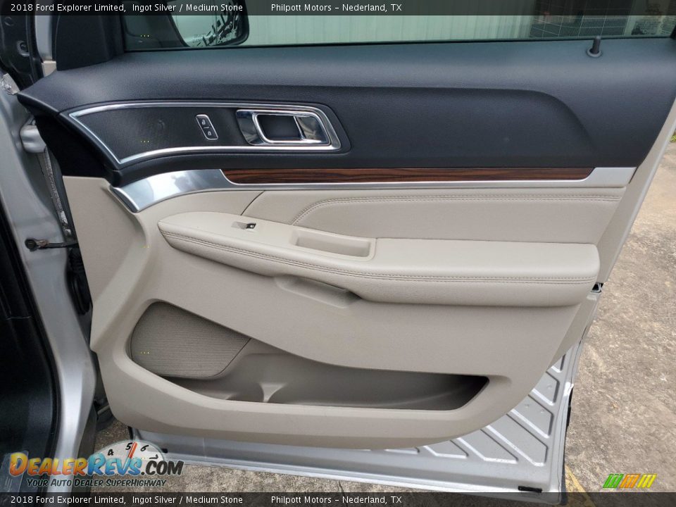 2018 Ford Explorer Limited Ingot Silver / Medium Stone Photo #28