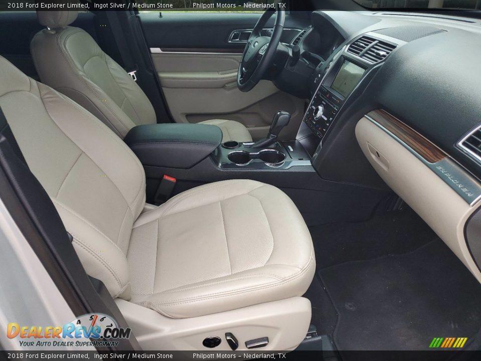 2018 Ford Explorer Limited Ingot Silver / Medium Stone Photo #29