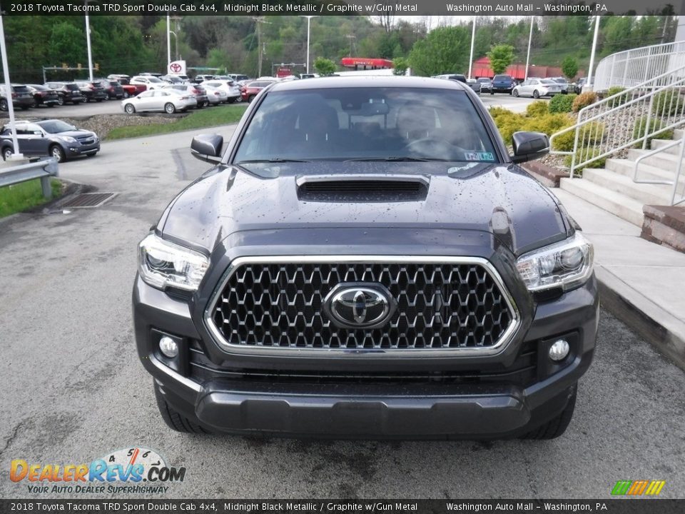 2018 Toyota Tacoma TRD Sport Double Cab 4x4 Midnight Black Metallic / Graphite w/Gun Metal Photo #12