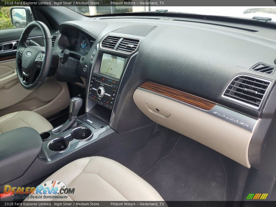 2018 Ford Explorer Limited Ingot Silver / Medium Stone Photo #30