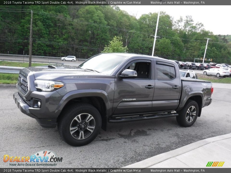 2018 Toyota Tacoma TRD Sport Double Cab 4x4 Midnight Black Metallic / Graphite w/Gun Metal Photo #14