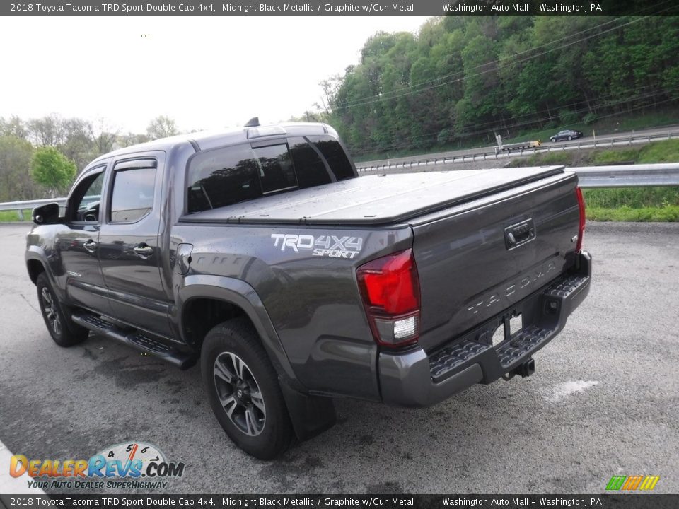 2018 Toyota Tacoma TRD Sport Double Cab 4x4 Midnight Black Metallic / Graphite w/Gun Metal Photo #15