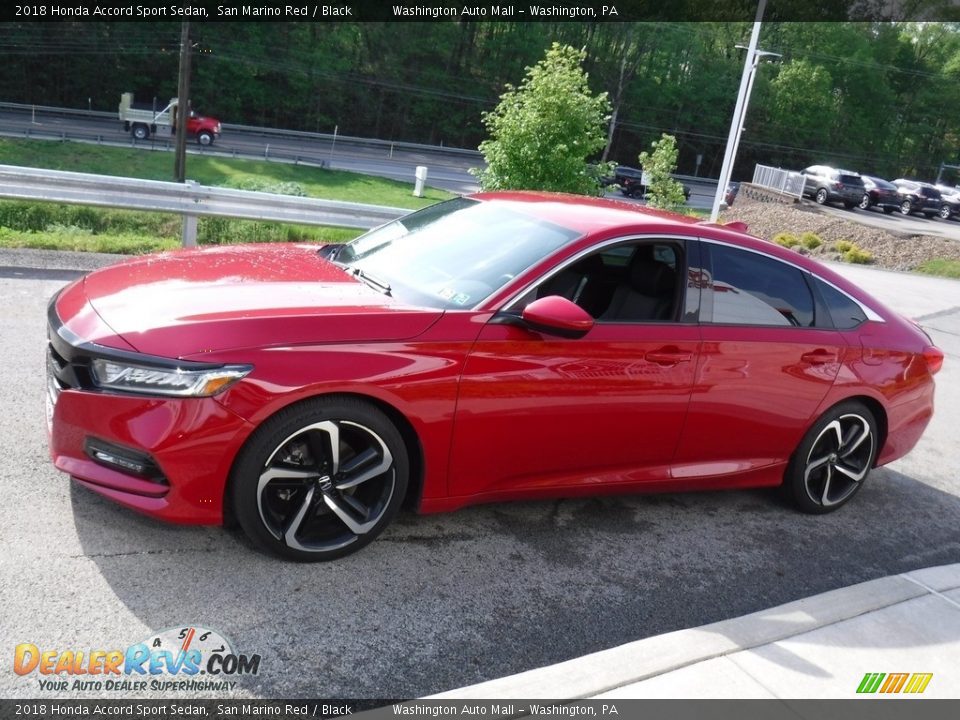 2018 Honda Accord Sport Sedan San Marino Red / Black Photo #11
