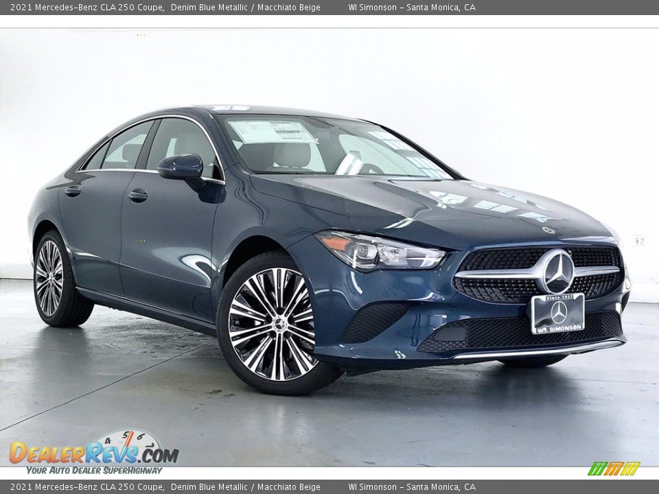 2021 Mercedes-Benz CLA 250 Coupe Denim Blue Metallic / Macchiato Beige Photo #12