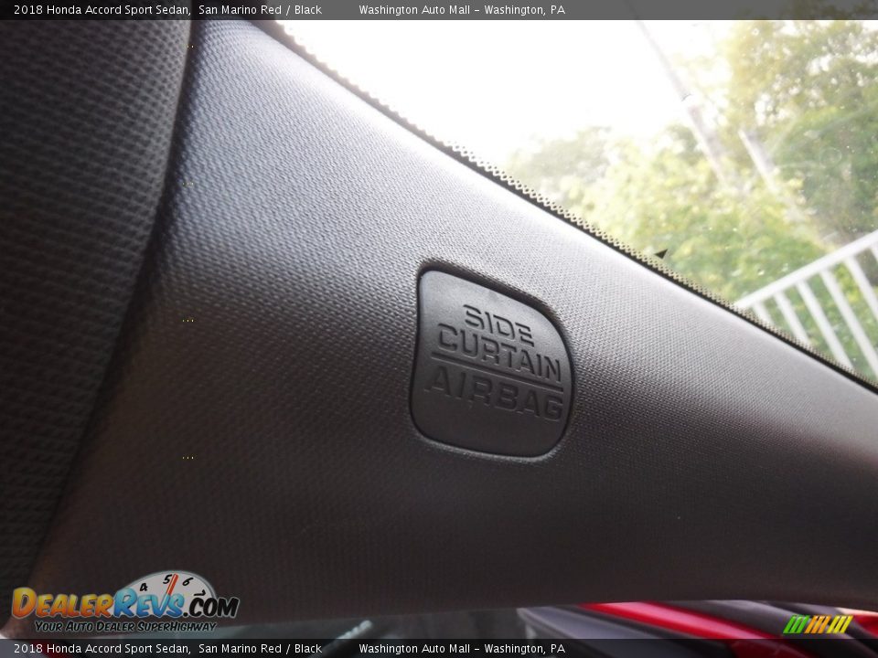 2018 Honda Accord Sport Sedan San Marino Red / Black Photo #20