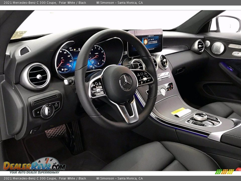 2021 Mercedes-Benz C 300 Coupe Polar White / Black Photo #4