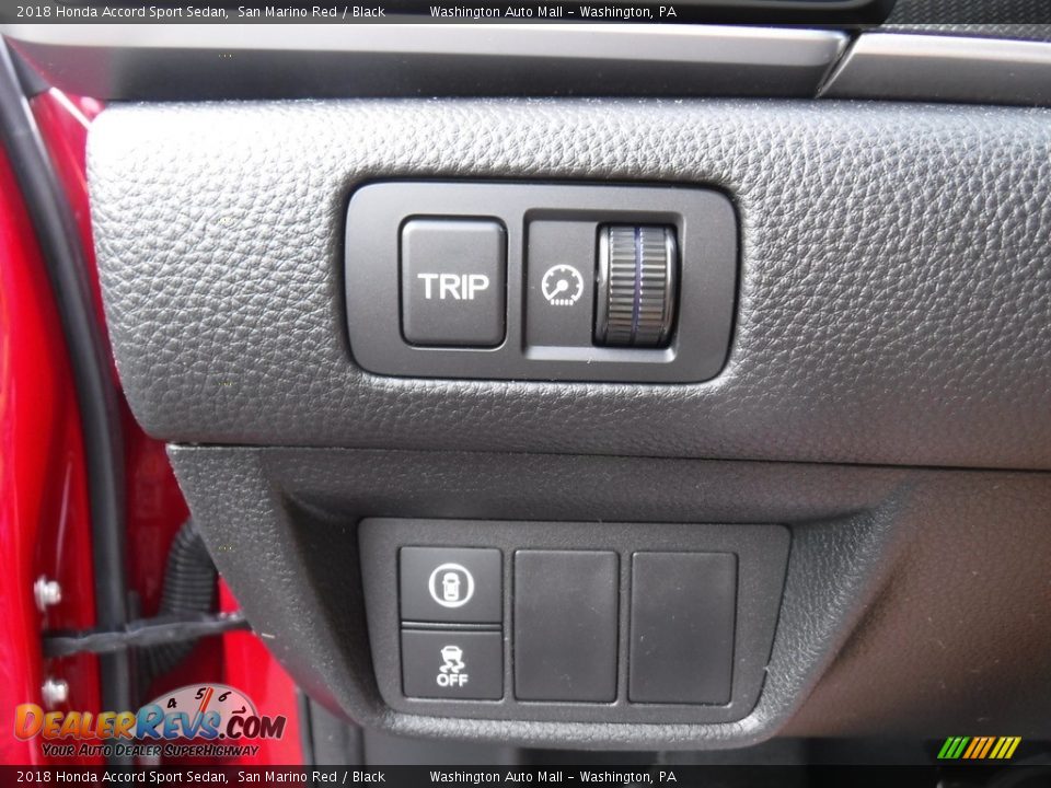 2018 Honda Accord Sport Sedan San Marino Red / Black Photo #21