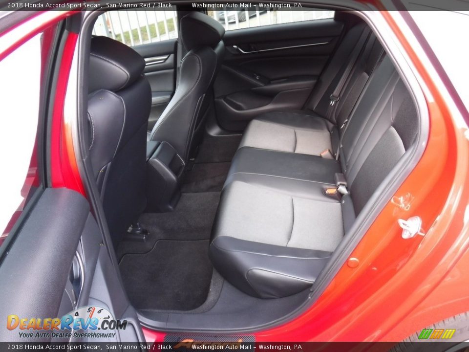 2018 Honda Accord Sport Sedan San Marino Red / Black Photo #23