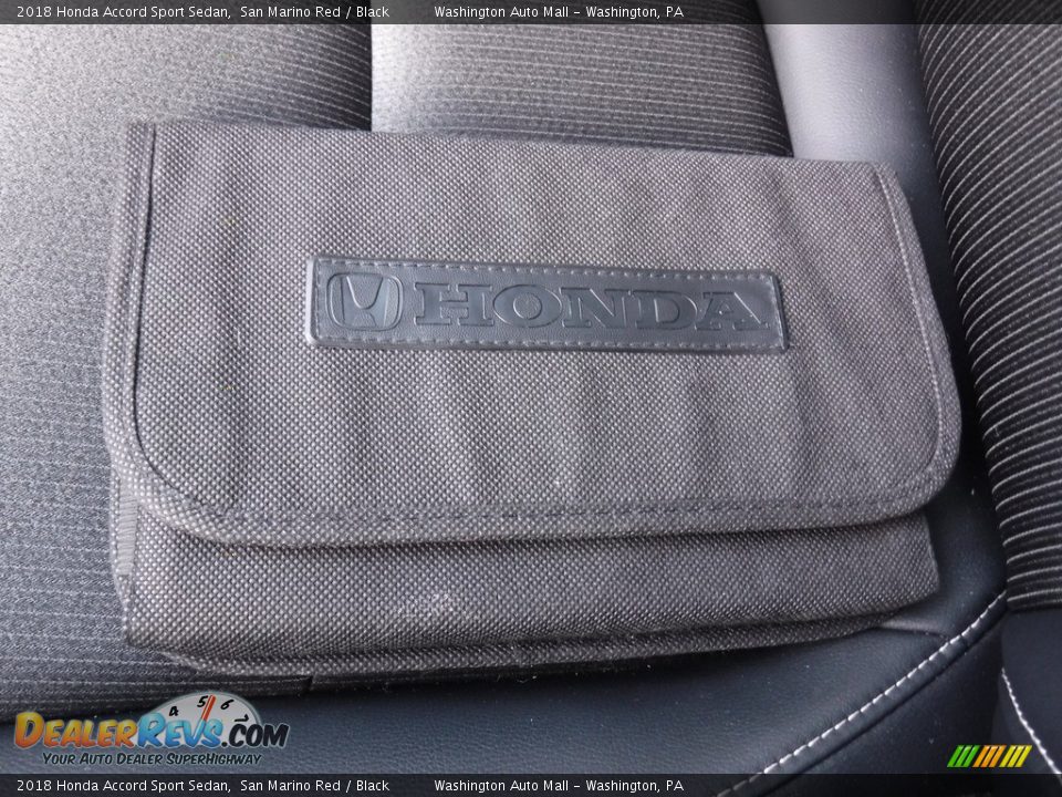 2018 Honda Accord Sport Sedan San Marino Red / Black Photo #24