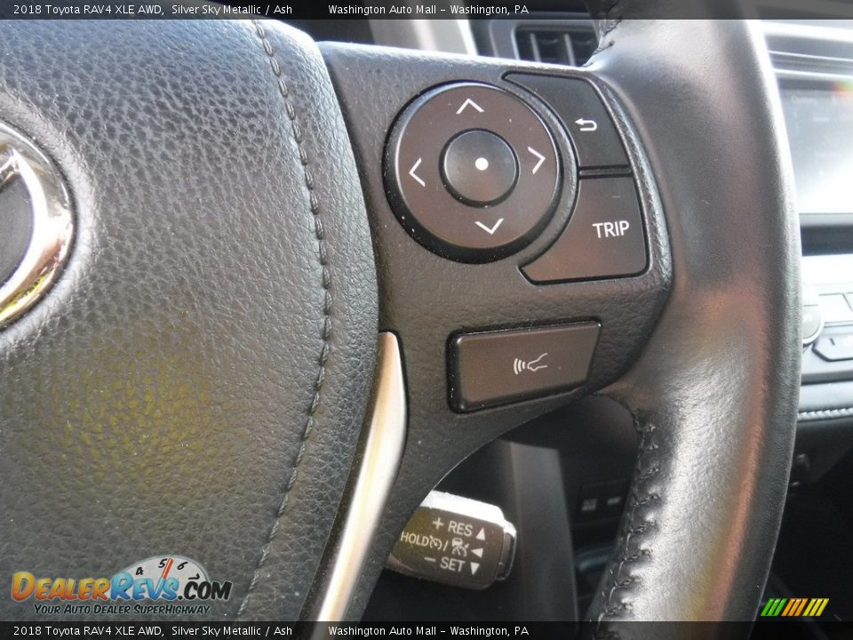 2018 Toyota RAV4 XLE AWD Silver Sky Metallic / Ash Photo #7