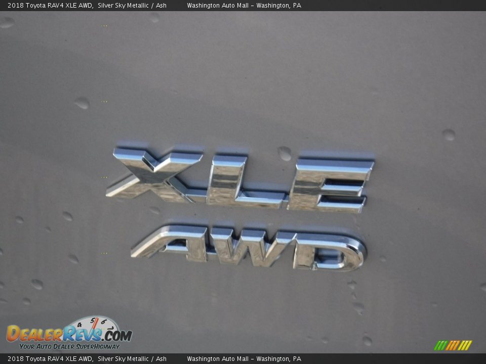 2018 Toyota RAV4 XLE AWD Silver Sky Metallic / Ash Photo #15