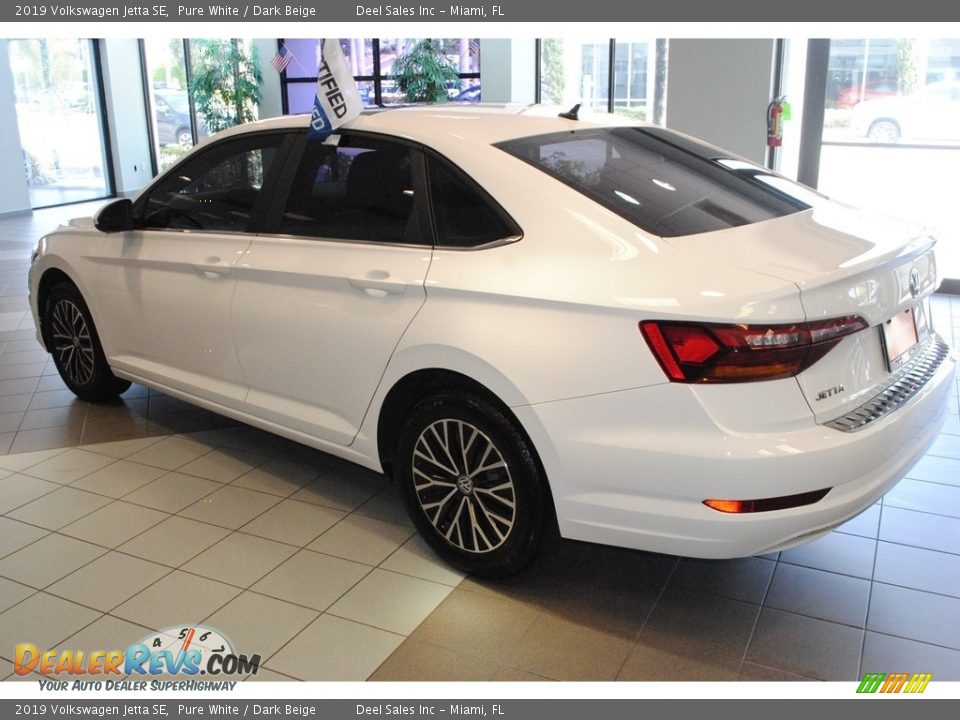 2019 Volkswagen Jetta SE Pure White / Dark Beige Photo #6