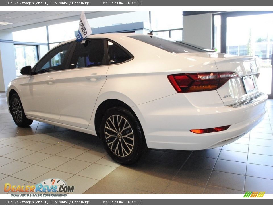 2019 Volkswagen Jetta SE Pure White / Dark Beige Photo #7