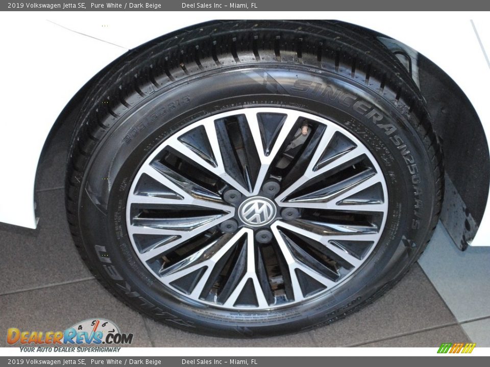 2019 Volkswagen Jetta SE Pure White / Dark Beige Photo #11