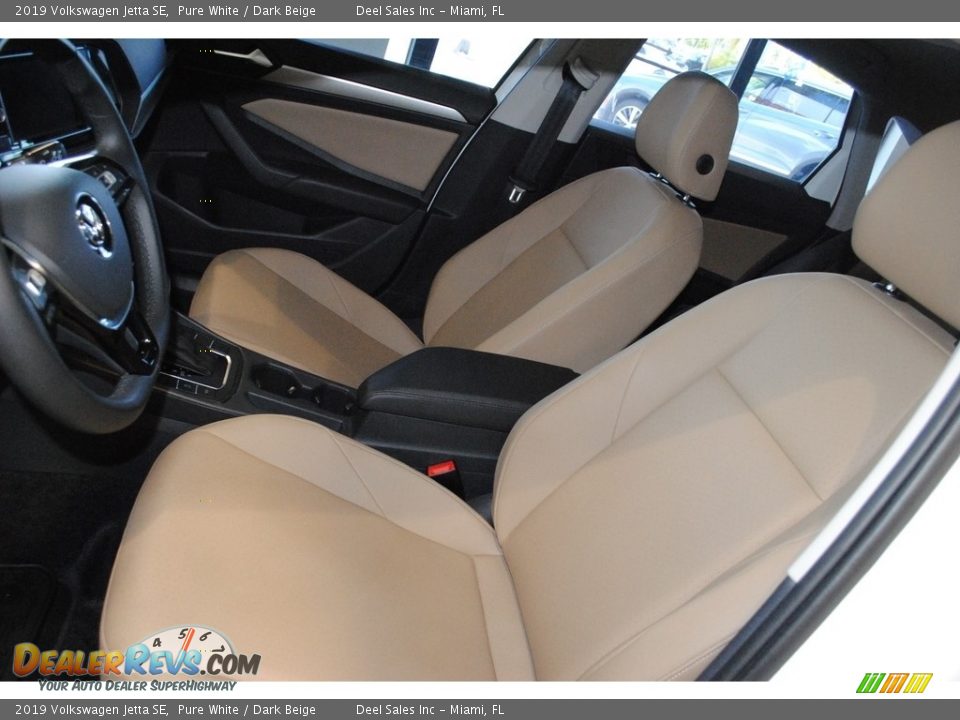 2019 Volkswagen Jetta SE Pure White / Dark Beige Photo #13