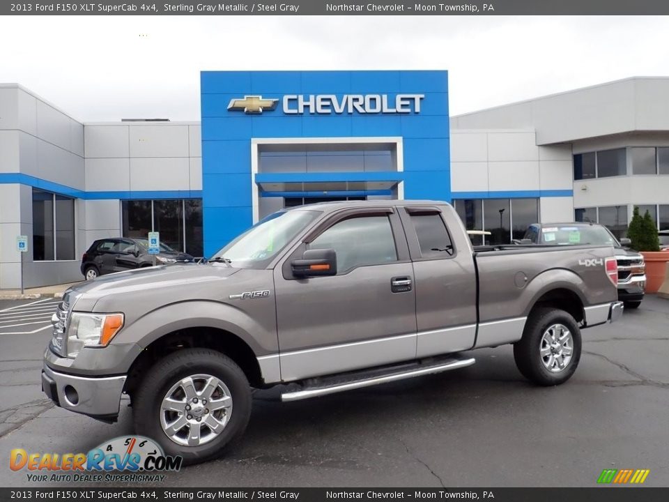 2013 Ford F150 XLT SuperCab 4x4 Sterling Gray Metallic / Steel Gray Photo #1