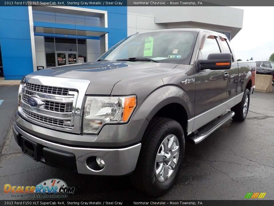 2013 Ford F150 XLT SuperCab 4x4 Sterling Gray Metallic / Steel Gray Photo #2