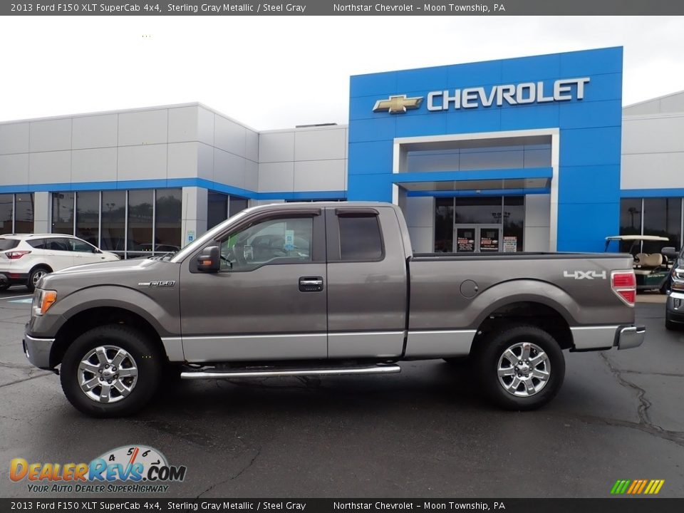 2013 Ford F150 XLT SuperCab 4x4 Sterling Gray Metallic / Steel Gray Photo #3