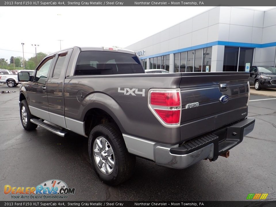 2013 Ford F150 XLT SuperCab 4x4 Sterling Gray Metallic / Steel Gray Photo #4