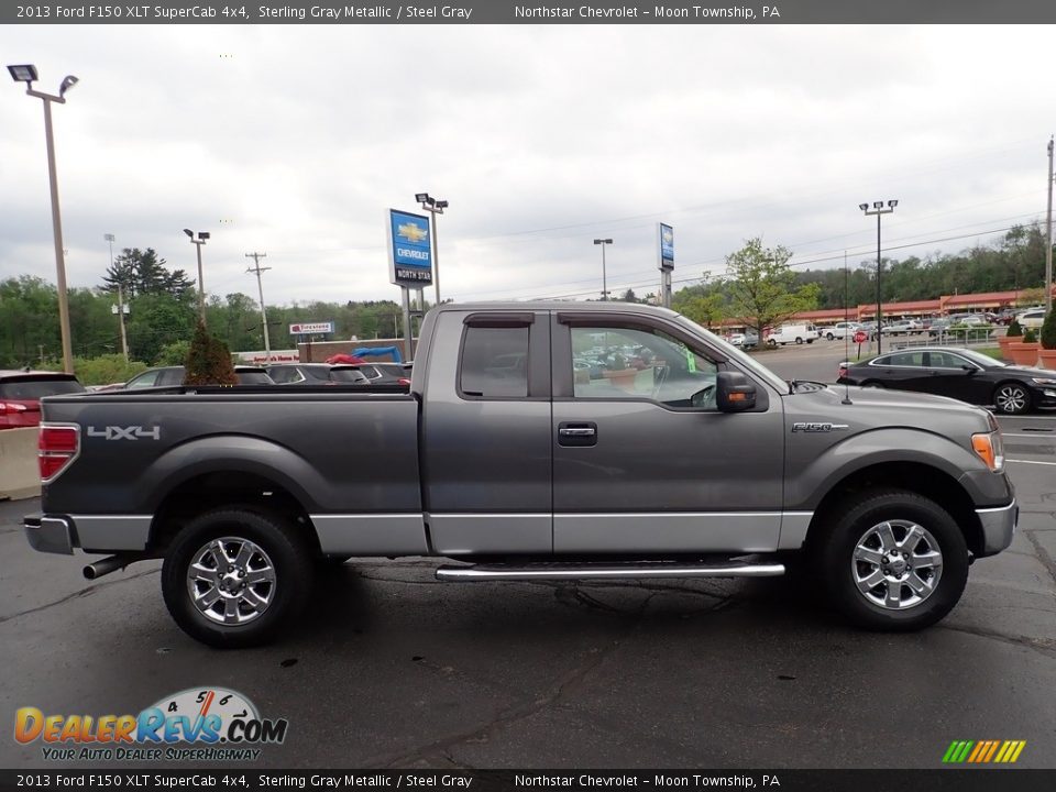 2013 Ford F150 XLT SuperCab 4x4 Sterling Gray Metallic / Steel Gray Photo #9