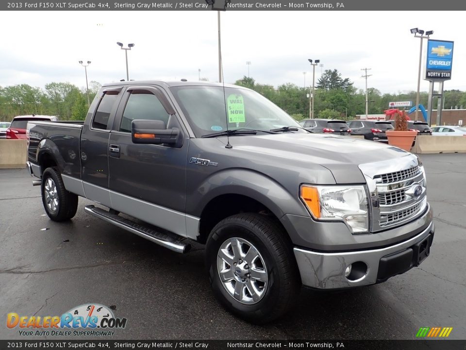 2013 Ford F150 XLT SuperCab 4x4 Sterling Gray Metallic / Steel Gray Photo #10