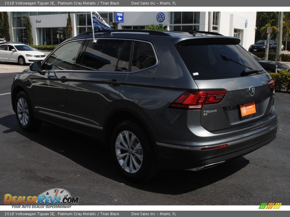 2018 Volkswagen Tiguan SE Platinum Gray Metallic / Titan Black Photo #6