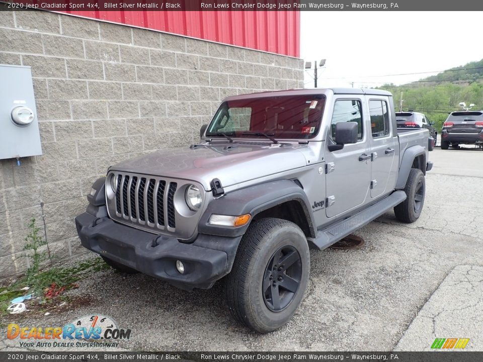 2020 Jeep Gladiator Sport 4x4 Billet Silver Metallic / Black Photo #1