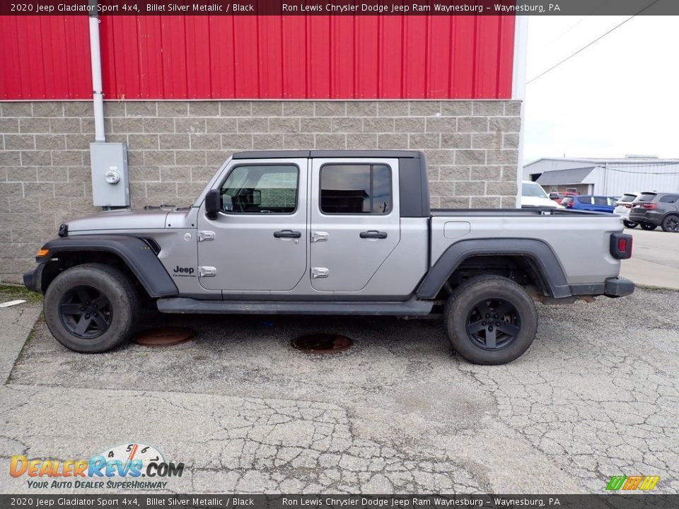 2020 Jeep Gladiator Sport 4x4 Billet Silver Metallic / Black Photo #2