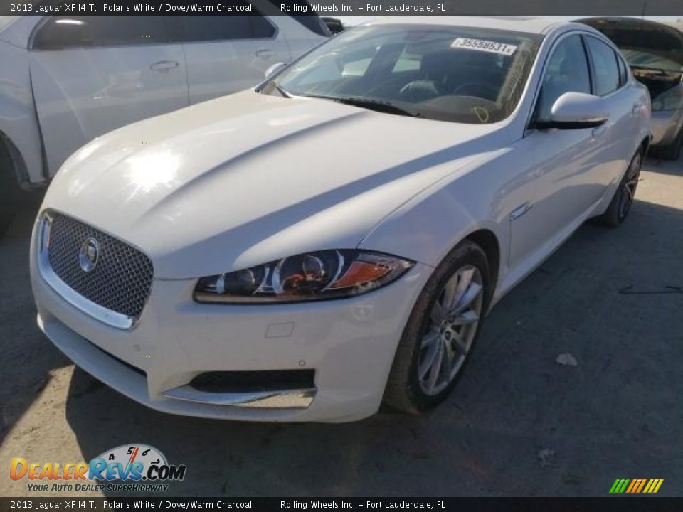 2013 Jaguar XF I4 T Polaris White / Dove/Warm Charcoal Photo #3