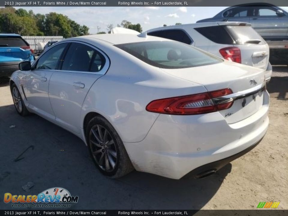 2013 Jaguar XF I4 T Polaris White / Dove/Warm Charcoal Photo #4