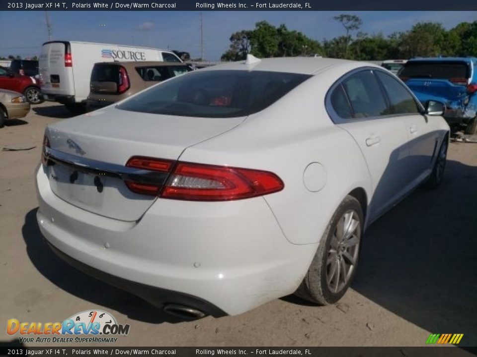 2013 Jaguar XF I4 T Polaris White / Dove/Warm Charcoal Photo #5